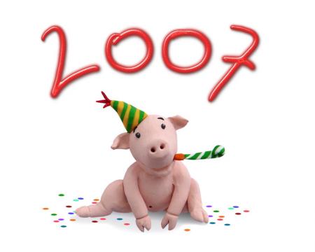 Bonne année à tous les cochons!